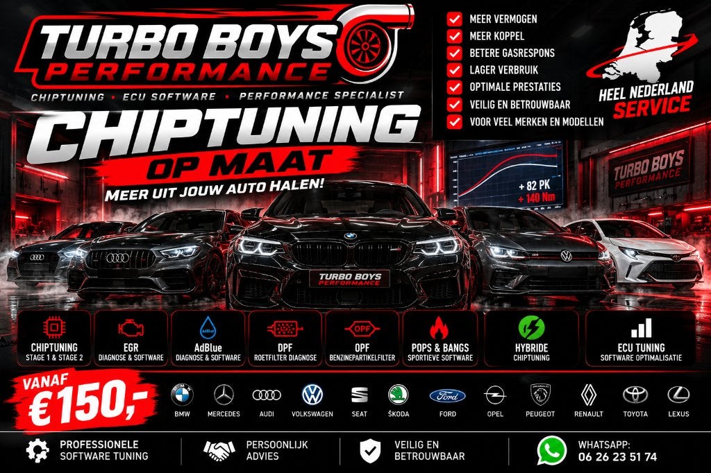 Chiptuning op Maat | EGR | AdBlue | DPF | OPF | Pops & Bangs, Ophalen of Verzenden