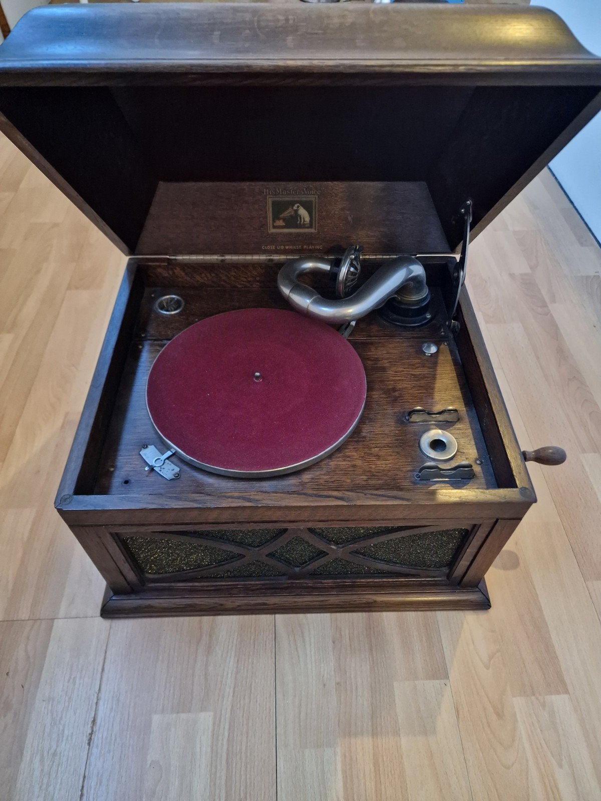 Prachtige originele HMV grammofoon - werkend, Ophalen, Gebruikt, Platenspeler, Overige merken