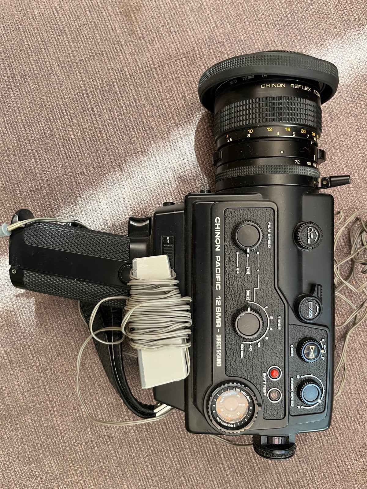 Vintage Chinon Pacific 12 SMR Super 8 Camera met tas, Ophalen, Gebruikt, Canon, Overige soorten