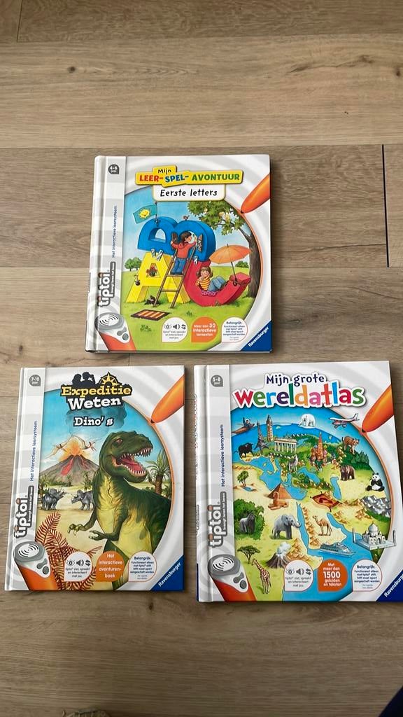 Tiptoi letters, dino’s, wereld atlas, boerderij, Kinderen en Baby's, Ophalen of Verzenden, Zo goed als nieuw