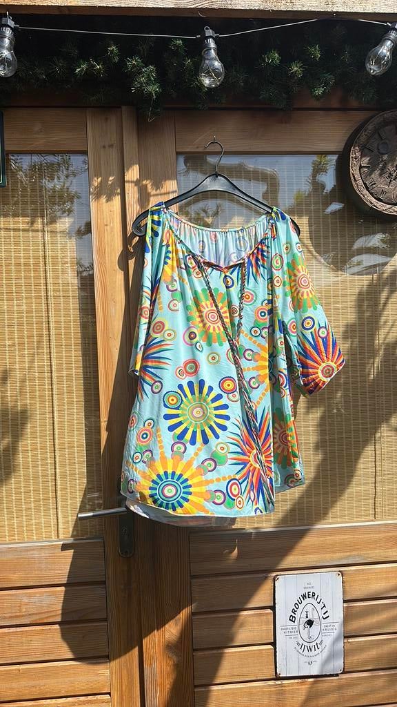 Seventies tuniek/ blouse, Ophalen of Verzenden, Zo goed als nieuw, Blouse of Tuniek