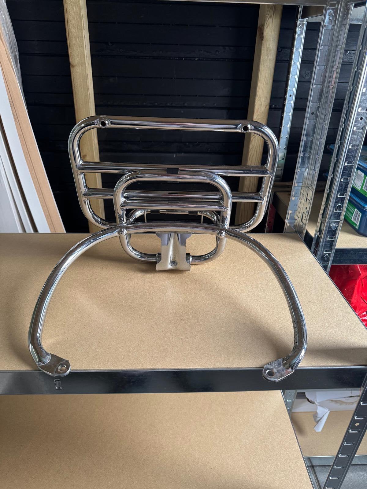 Originele Vespa GTS 300 achterdrager chroom opklapbaar, Ophalen of Verzenden, Zo goed als nieuw
