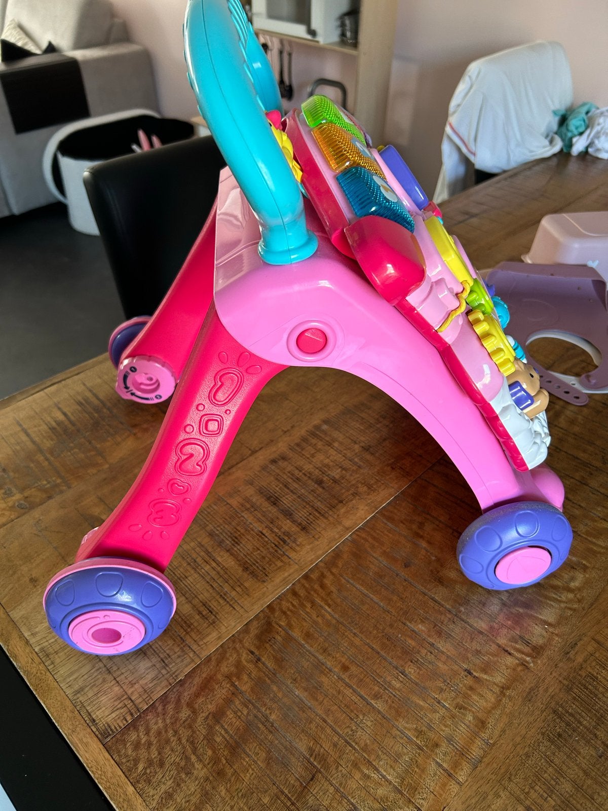 VTech Baby Walker - Roze met afneembaar paneel, Ophalen of Verzenden, Zo goed als nieuw, Overige typen, Met licht