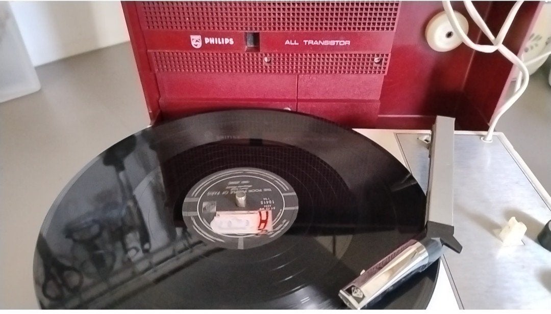 Vintage Philips Platenspeler - Koffer platenspeler 22GF210, Ophalen, Philips, Gebruikt, Automatisch