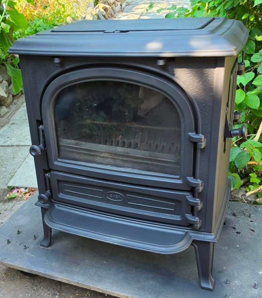 houtkachel saey 92  9---10 kw, Houtkachel, Ophalen of Verzenden, Zo goed als nieuw, Vrijstaand