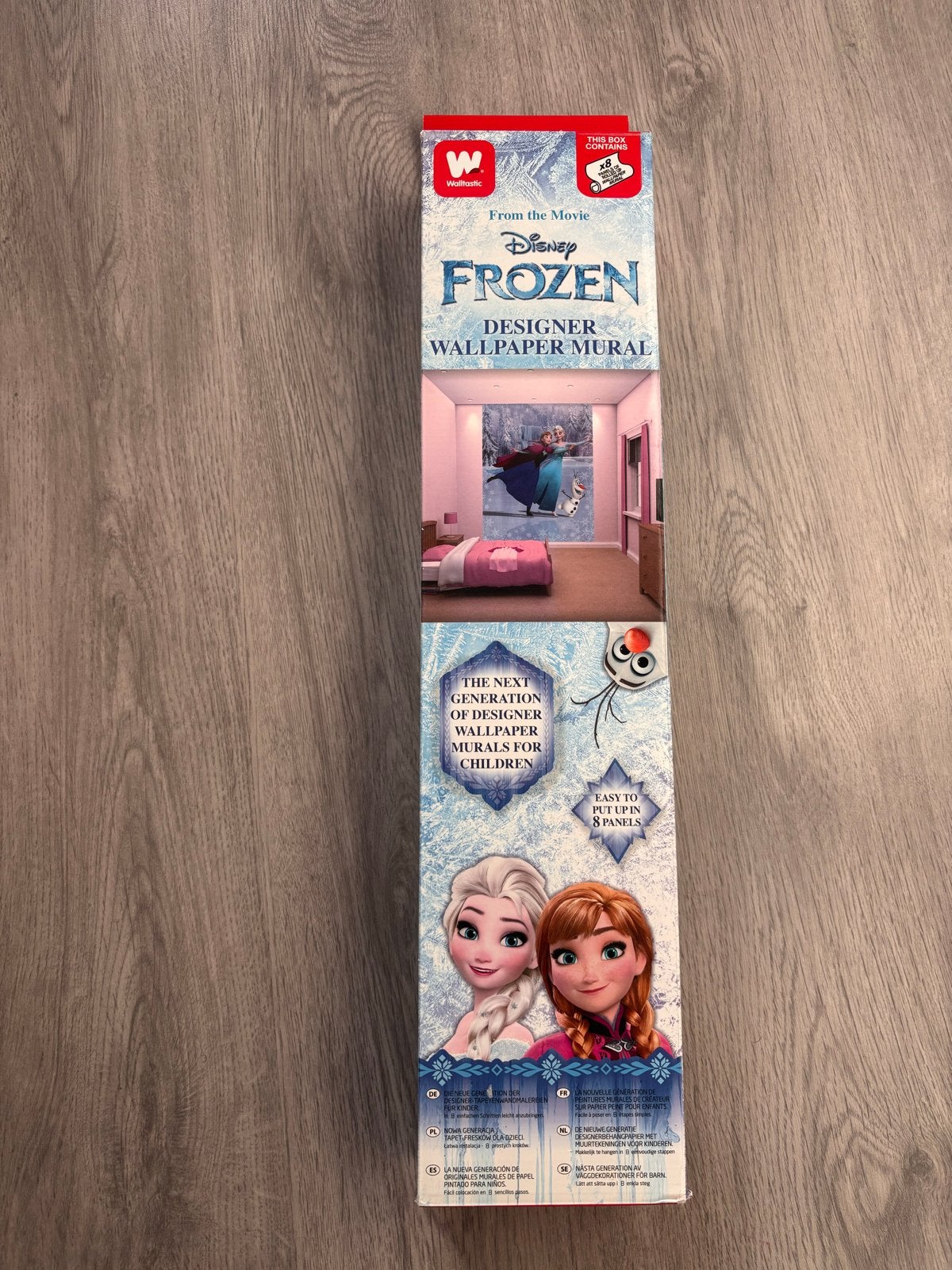 Walltastic Disney Frozen Fotobehang Elsa Anna Olaf, Blauw, Ophalen of Verzenden, Walltastic, Fotobehang