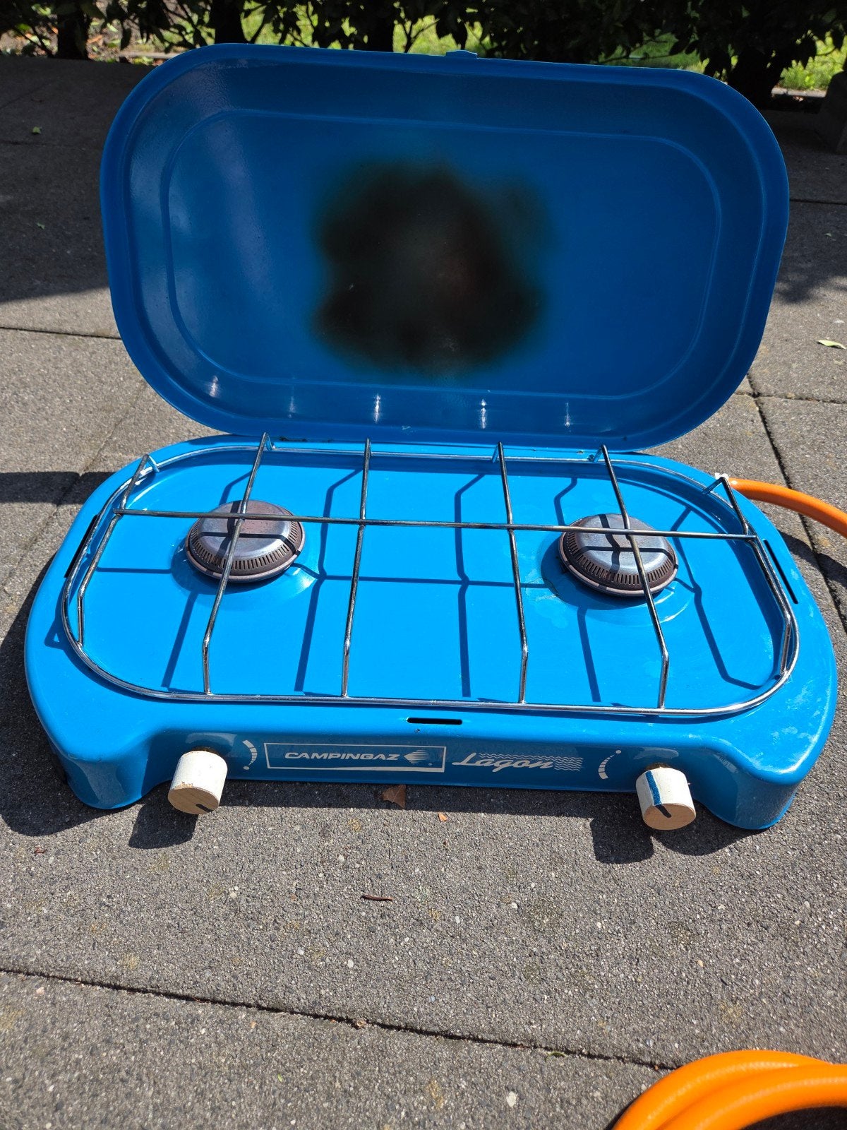 Campingaz Lagon 2-pits gasfornuis met slang, Ophalen, Gebruikt