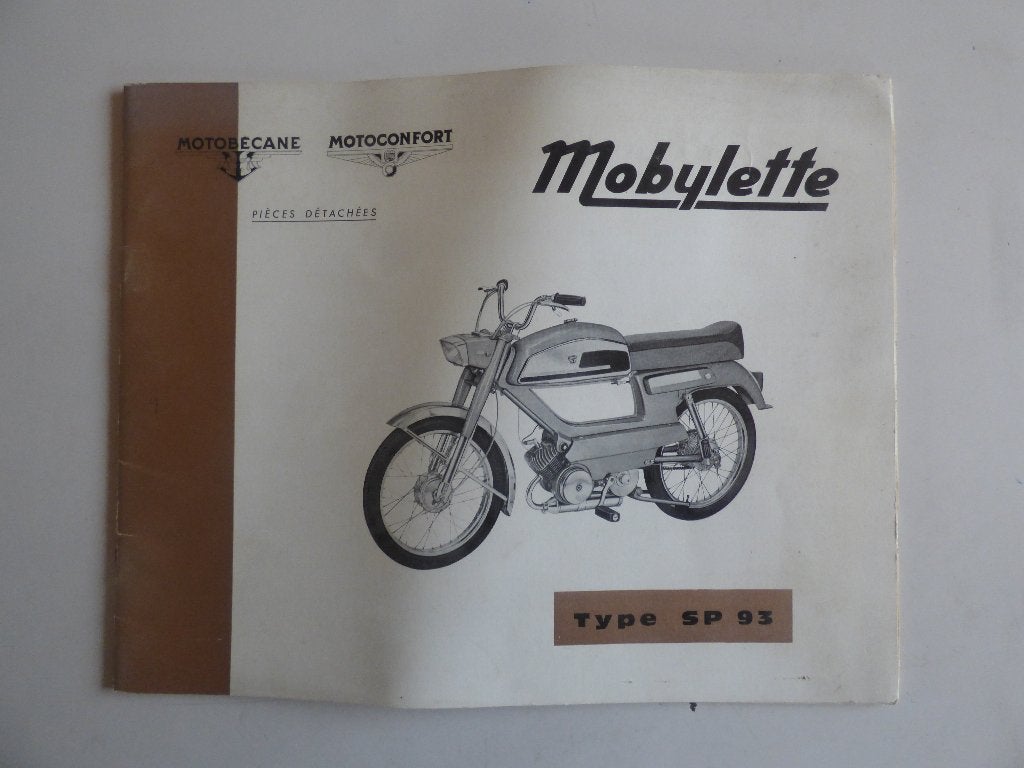 MOTOBECANE MOBYLETTE SP93 ONDERDELENLIJST, Ophalen of Verzenden, Gebruikt