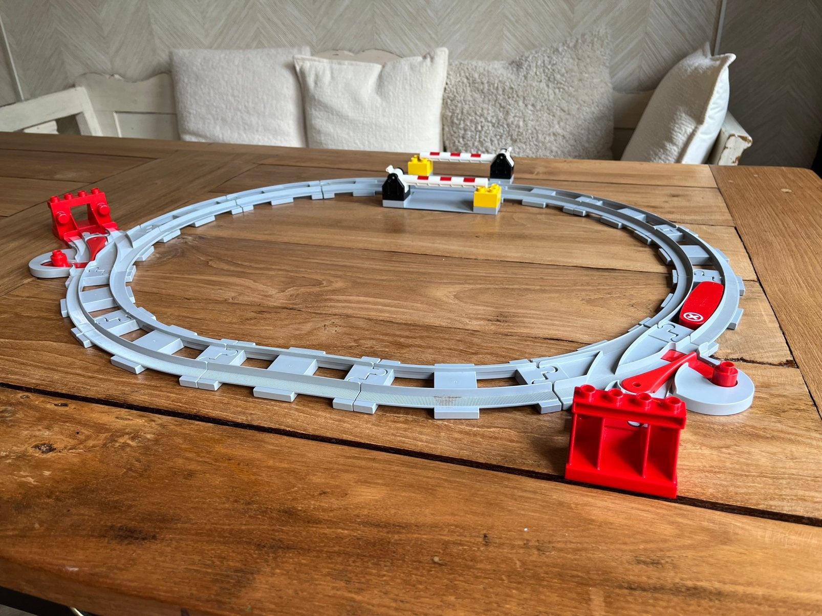 LEGO Duplo treinrails met overgang 10882, Ophalen, Zo goed als nieuw, Duplo