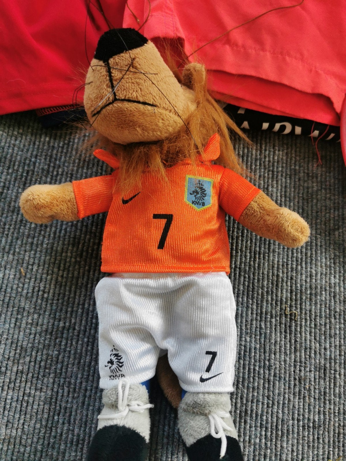 Dutch KNVB Knuffel oranje leeuw, Ophalen of Verzenden, Zo goed als nieuw, Overige typen