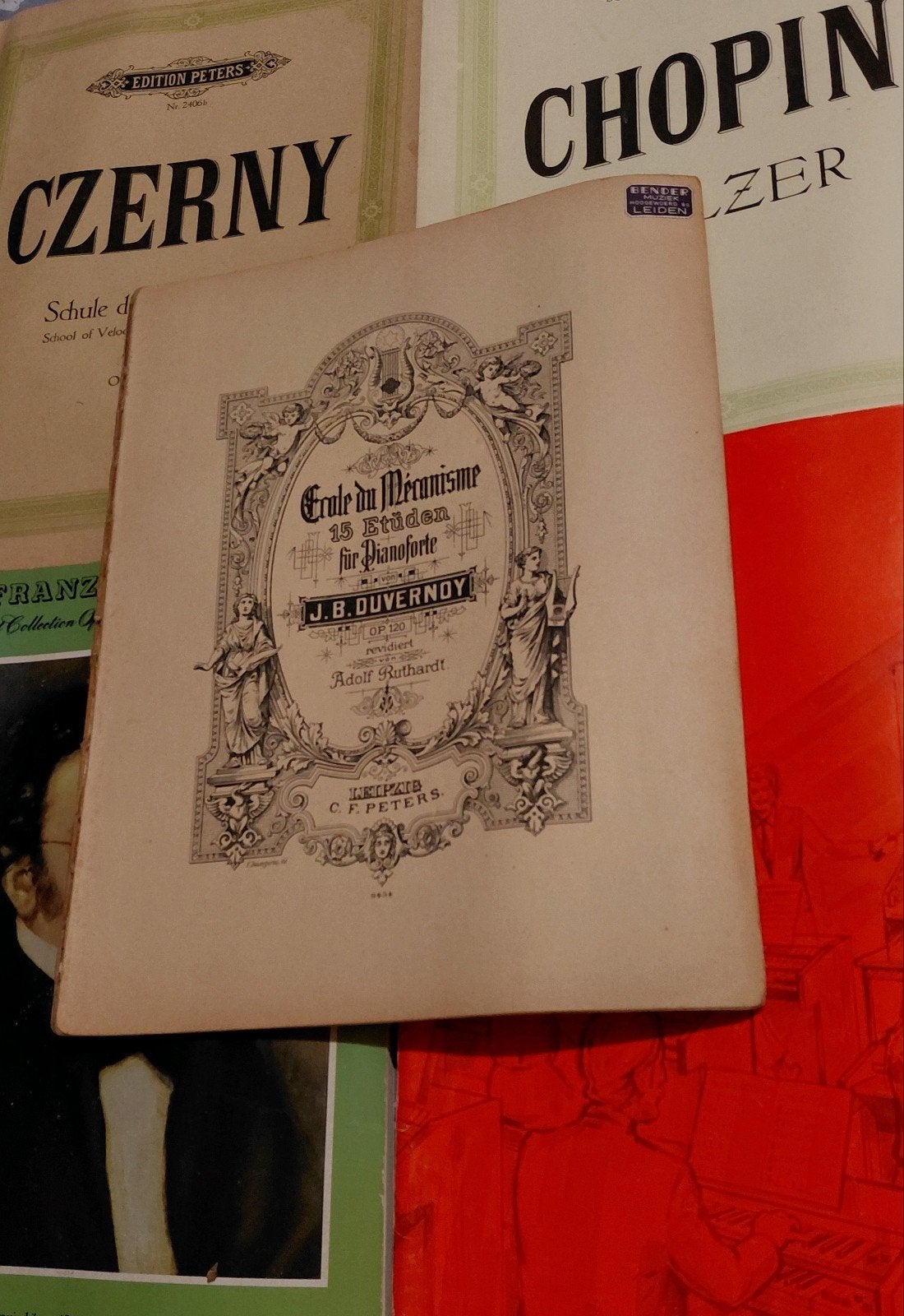 Muziekboeken: Chopin, Czerny, Schubert & J.B duvernoy Piano, Gebruikt, Klassiek, Ophalen of Verzenden, Artiest of Componist