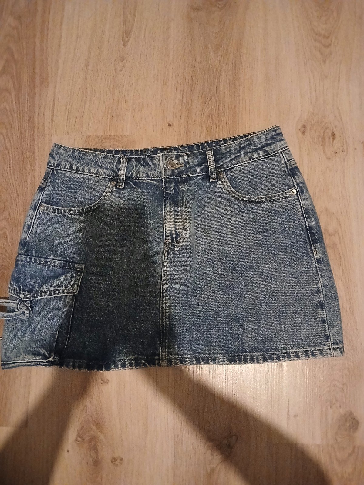 cargo spijker rokje, Maat 38/40 (M), Distrikt Nørrebro, Blauw, Nieuw
