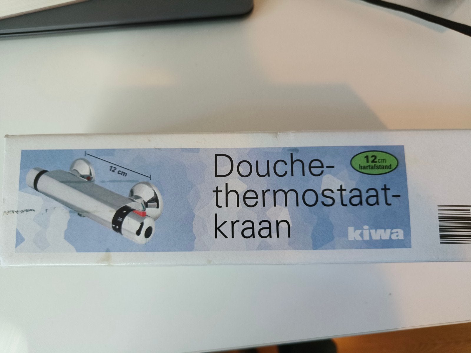 Kiwa Douchethermostaatkraan - Nieuw in doos, Ophalen of Verzenden, Nieuw, Chroom, Kraan