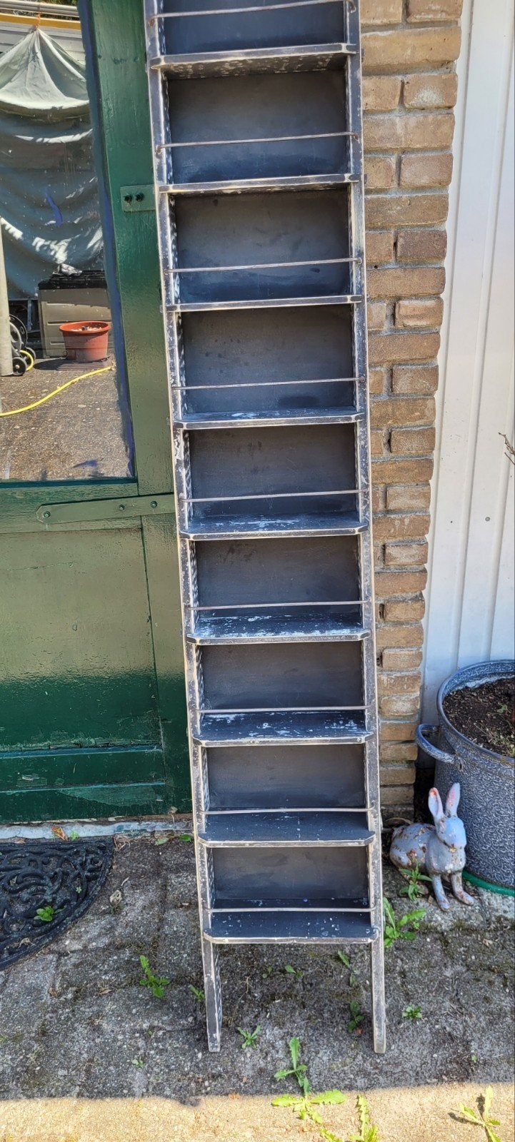 Decoratieve hout ladder/rek 2x, Ophalen