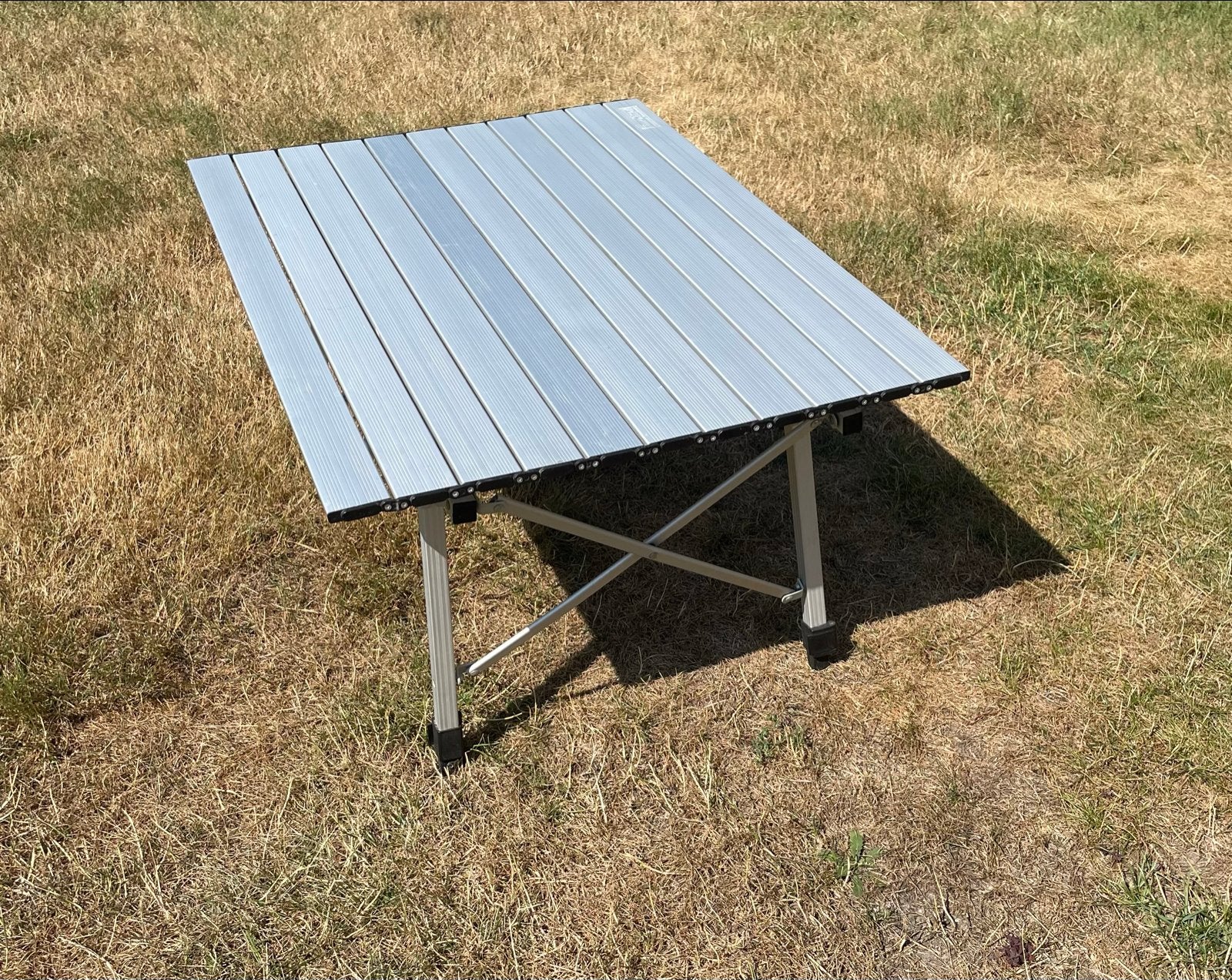 Eurotrail Oprolbare Campingtafel 64x90cm - In hoogte verstel, Ophalen, Zo goed als nieuw