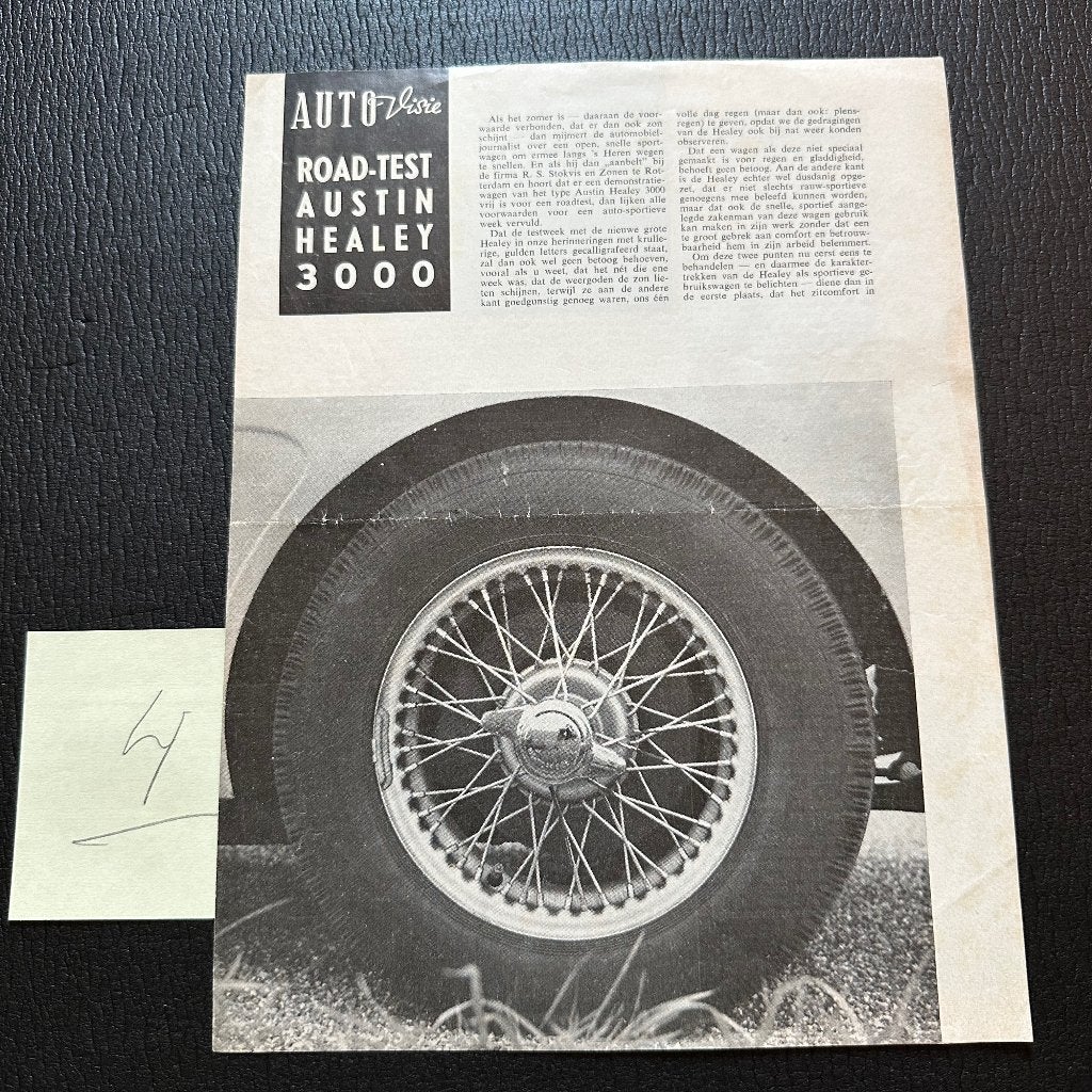 #4) AUSTIN Healey 3000 - 1959 - Road-test, Verzenden, Gelezen, Overige merken