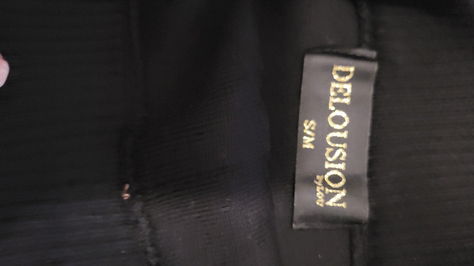 Delousion by Lou Zwarte Rok met Gouden Strepen S/M, Kleding | Dames, Zwart, Ophalen of Verzenden, Zo goed als nieuw, Maat 36 (S)