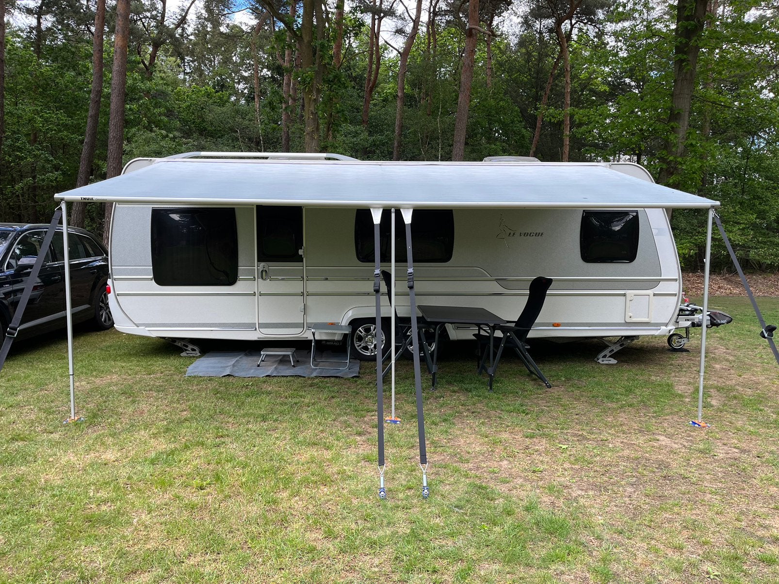 Thule 1200 Omnistore zakluifel 550 •Mystic Grey•, Ophalen, Zo goed als nieuw, PVC, Thule