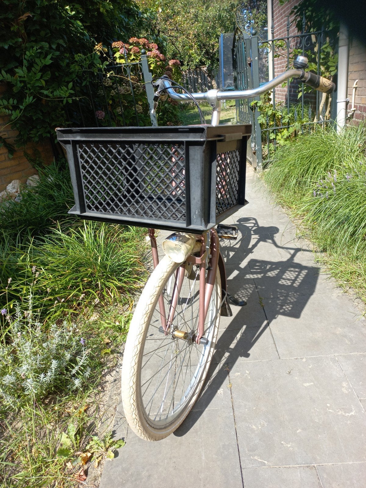 Meisjesfiets 24 inch met mandje, Ophalen, Gebruikt, Volare, Terugtraprem