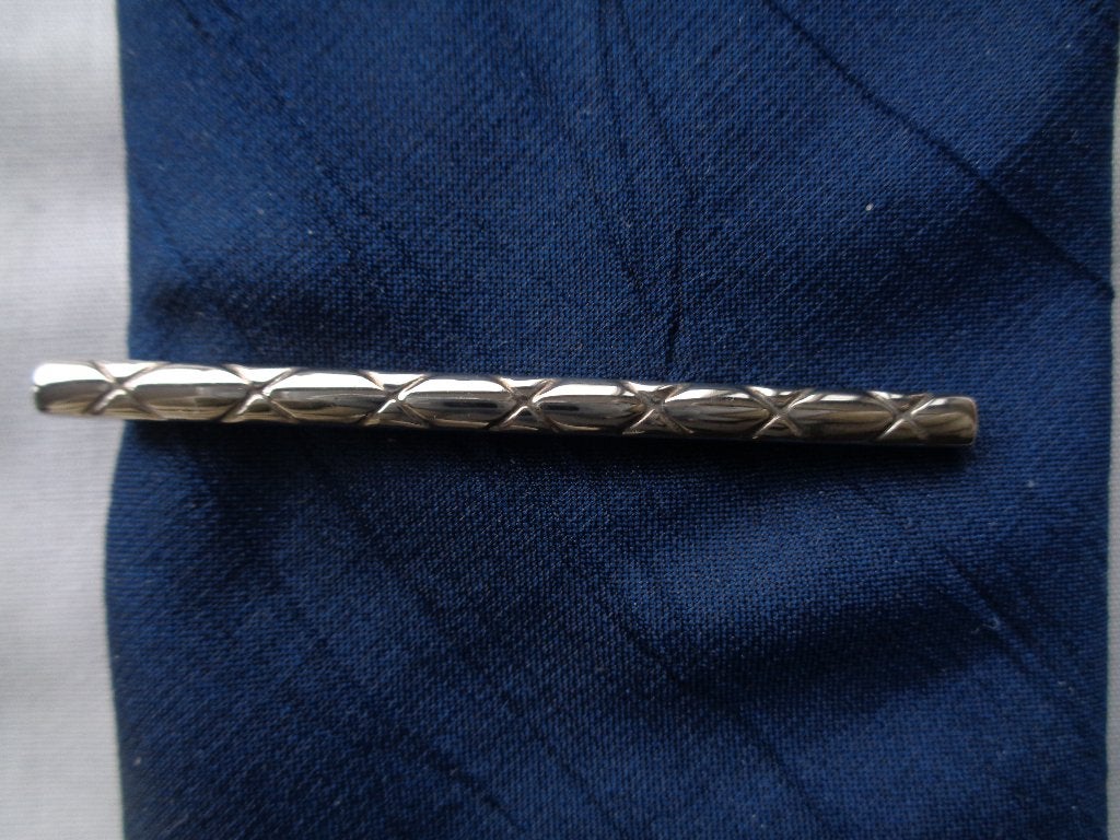DASSPELD ZILVERKLEURIG MET KRUISLINGSE STREPEN, Ophalen, Nieuw