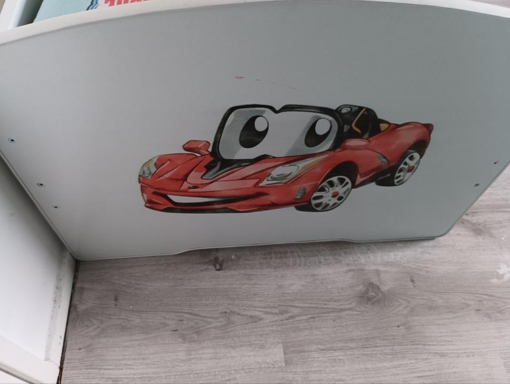Kinderbed met auto design - Ideaal voor jonge coureurs, Ophalen of Verzenden, Gebruikt, 160 tot 180 cm, 70 tot 85 cm