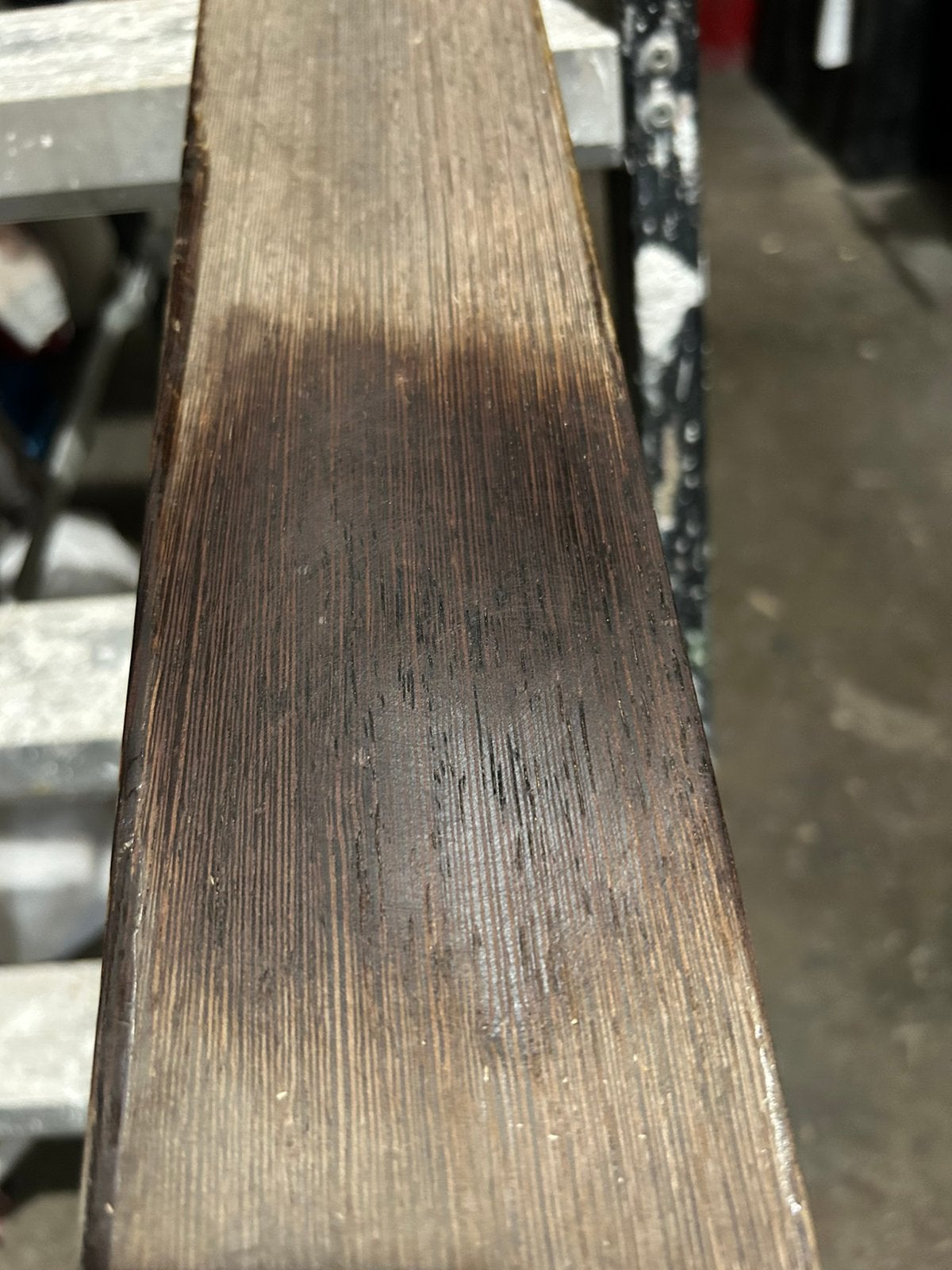Wengé balk 4300 x 86 x 46 mm Massief, Ophalen, Gebruikt, 25 tot 50 mm, 300 cm of meer