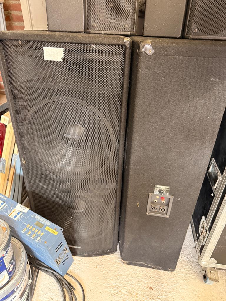 HQ Power PA speaker - 2x 15 inch woofers, 700W, Audio, Tv en Foto, Luidsprekers, Overige merken, Gebruikt, Overige typen, Ophalen of Verzenden