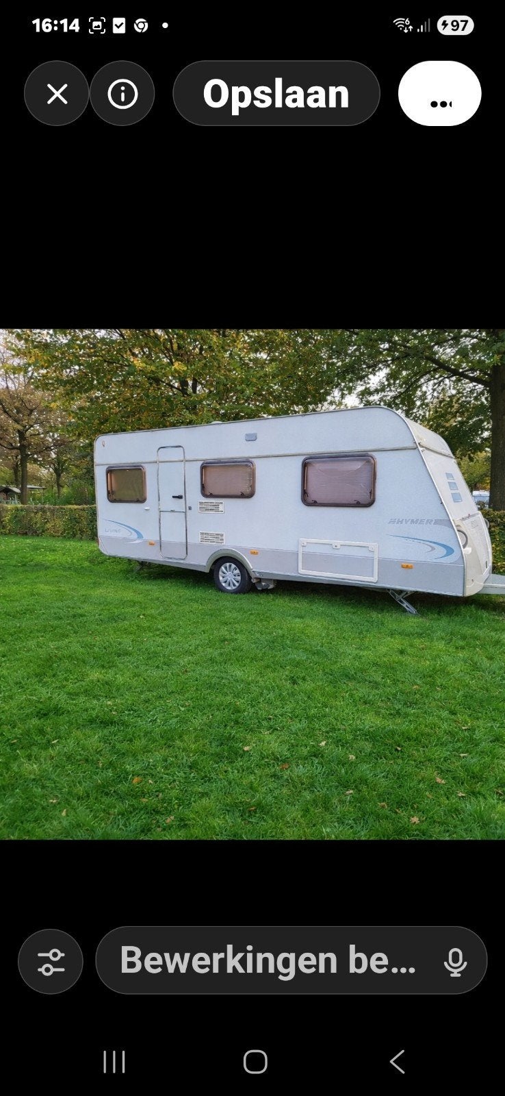 Hymer Eriba living 550 - Ruime en complete caravan, Caravans en Kamperen, Rondzit, Koelkast, Particulier, Eriba