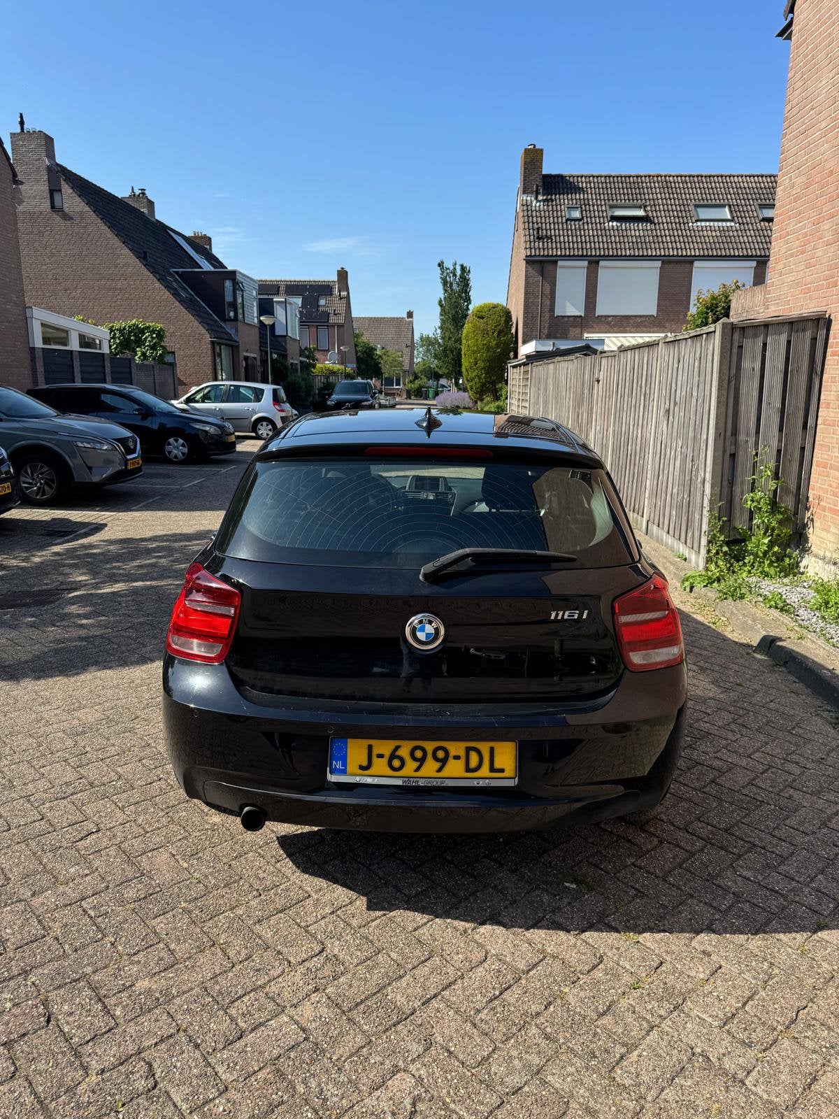 BMW 1-Serie 116I 100KW 5DR 2012 Zwart, Auto's, BMW, 1-Serie, 4 cilinders, Zwart, 1200 kg