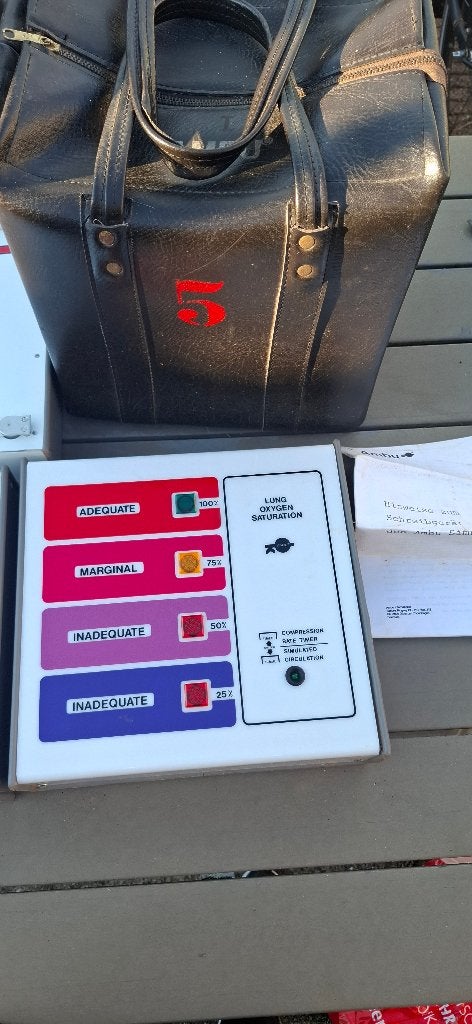 Vintage Ambu Simulator I Reanimatie Meetapparatuur Set, Diversen, Ophalen, Gebruikt, Ambu Simulator I indicatorset, Onbekend