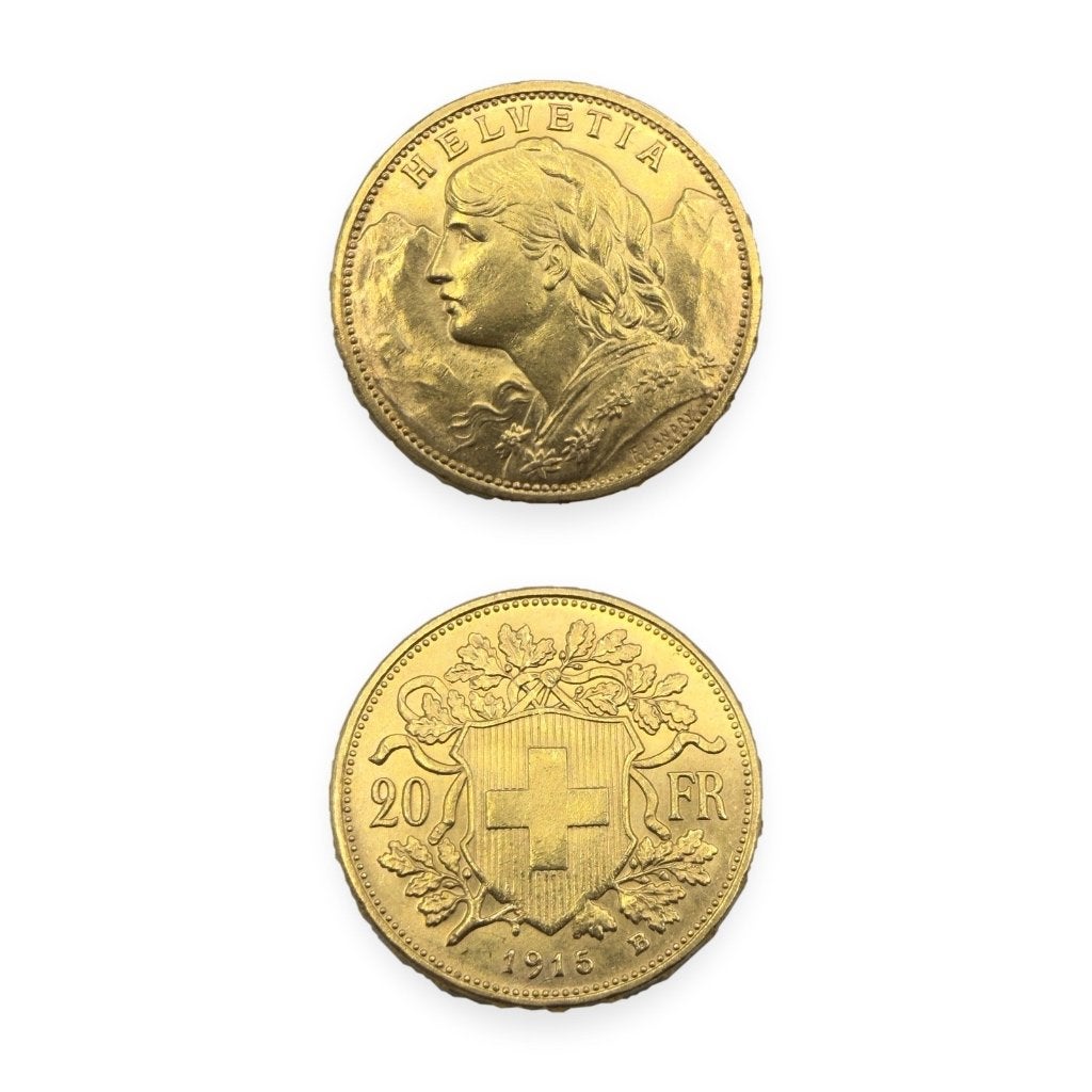 Gouden Vreneli 20 Francs 1915 B Zwitserland goud, Ophalen of Verzenden, Overige landen, Losse munt, Goud
