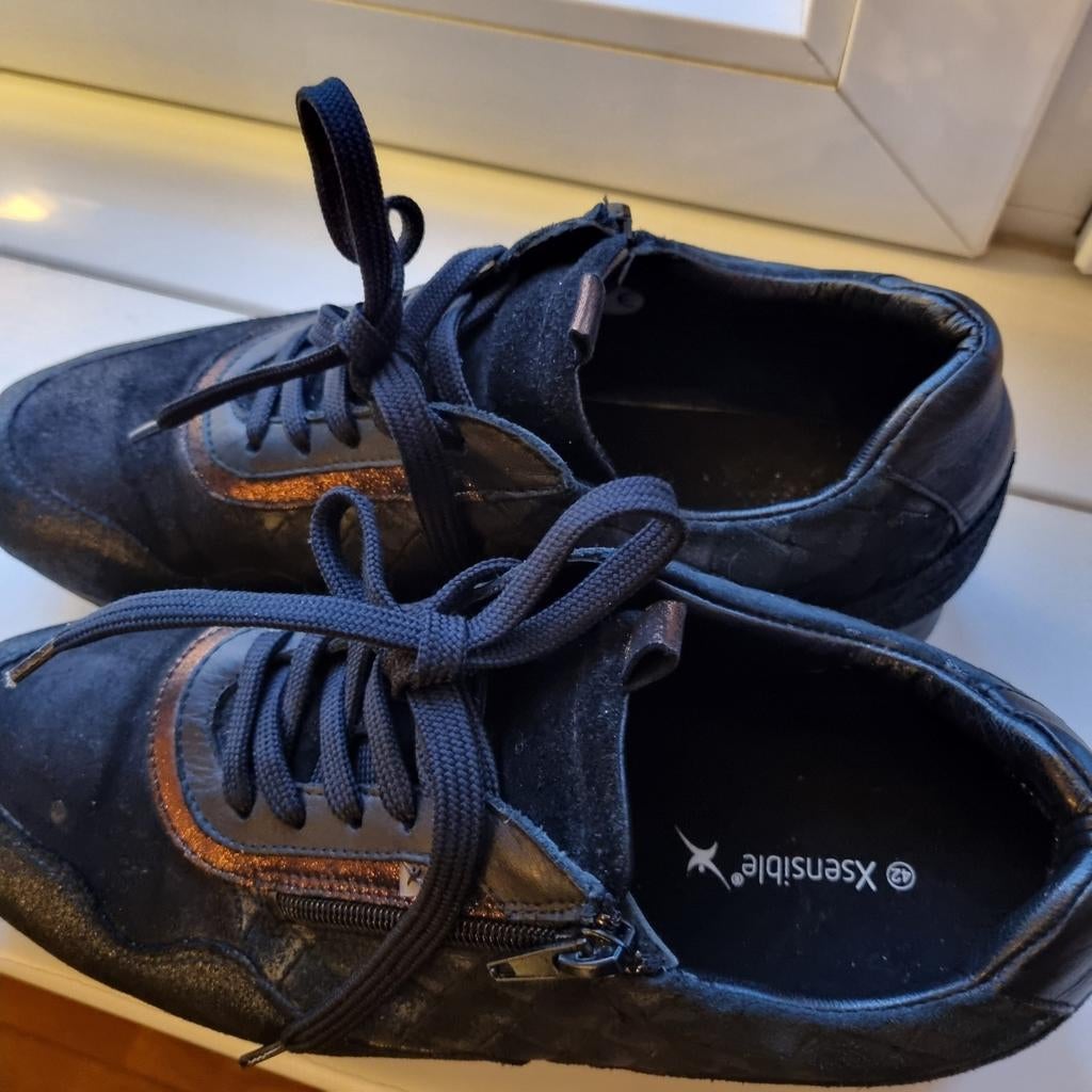 Zwarte Xsensible sneakers mt 42, Xsensible, Zwart, Ophalen of Verzenden, Sneakers of Gympen