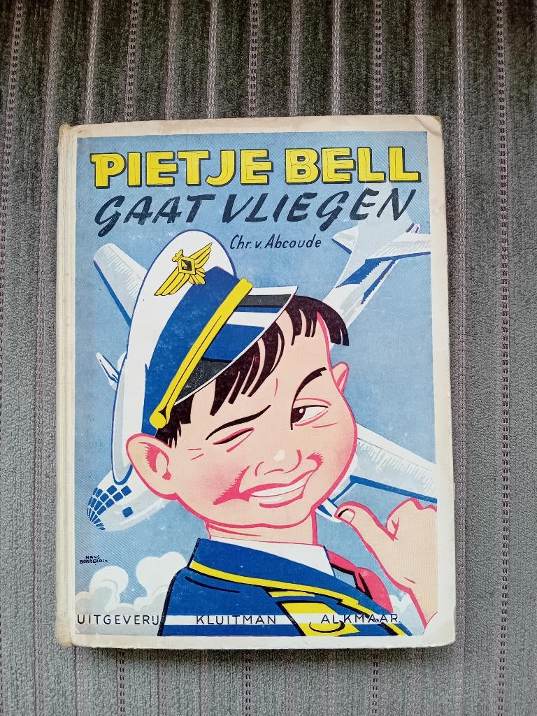 Oud boek - Pietje Bell gaat vliegen - Chr. v. Abcoude, Gelezen, Ophalen of Verzenden, Fictie, Chr. van Abkoude