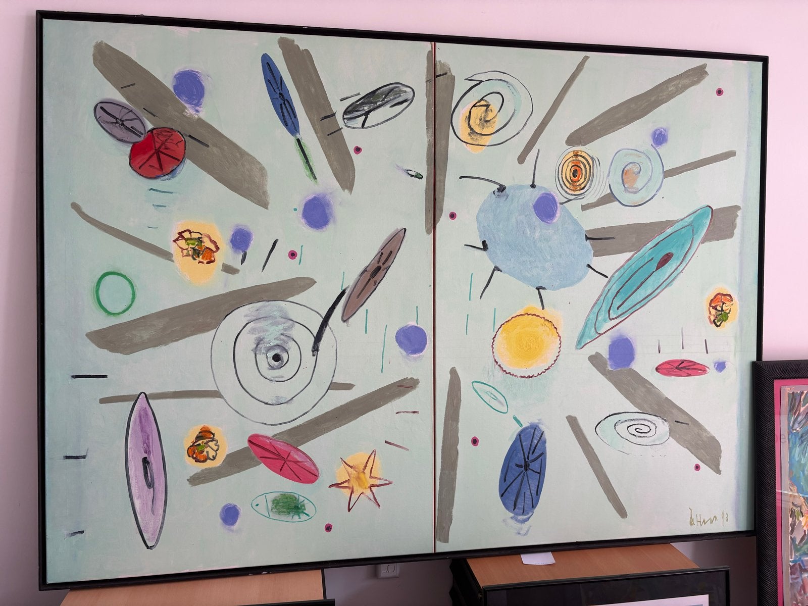 Abstract Kunstwerk: Jurjen De Haan 2013, Antiek en Kunst, Ophalen