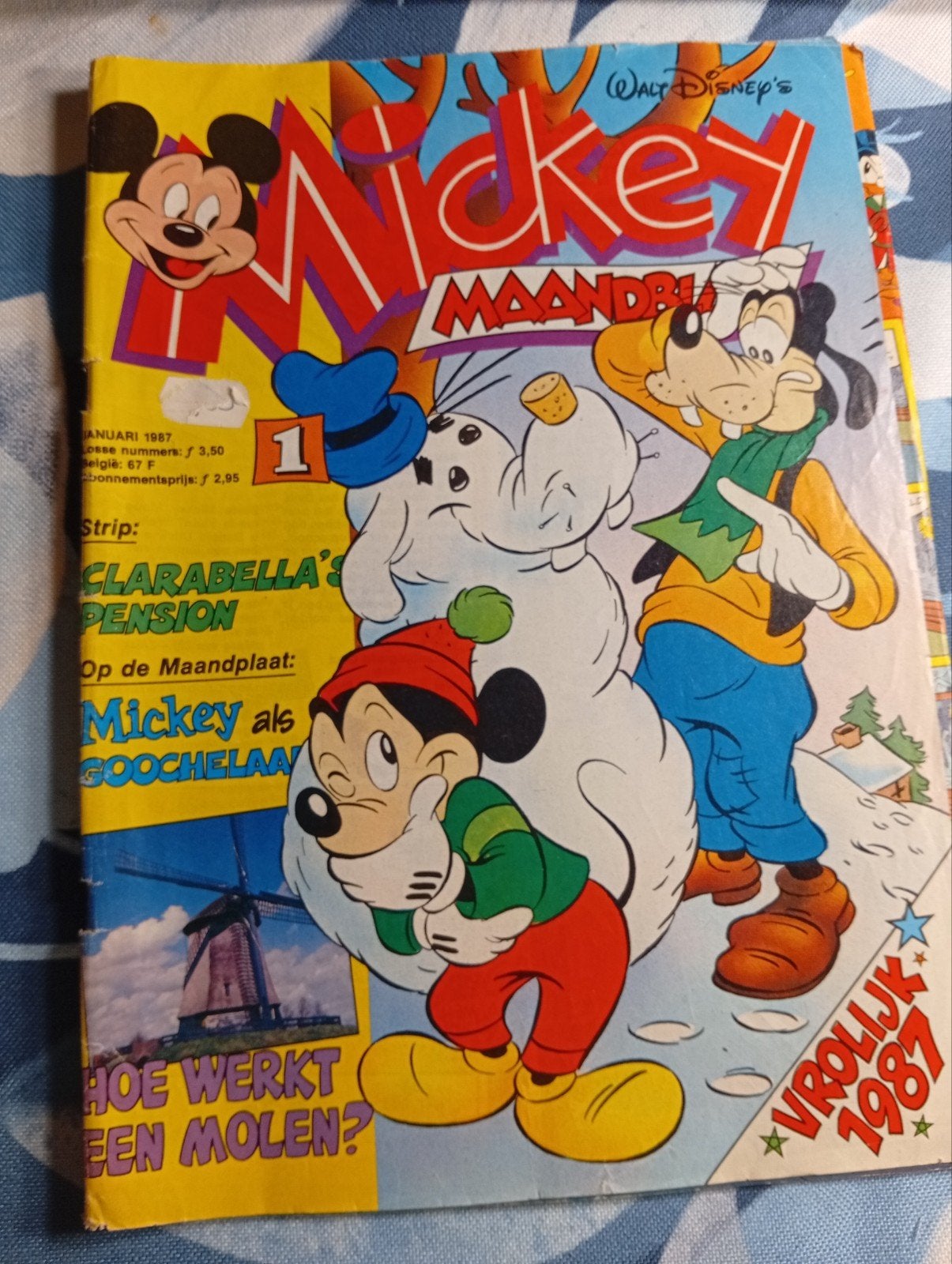 Mickey Maandblad - Januari 1987 - Nummer 1, Boeken, Ophalen of Verzenden