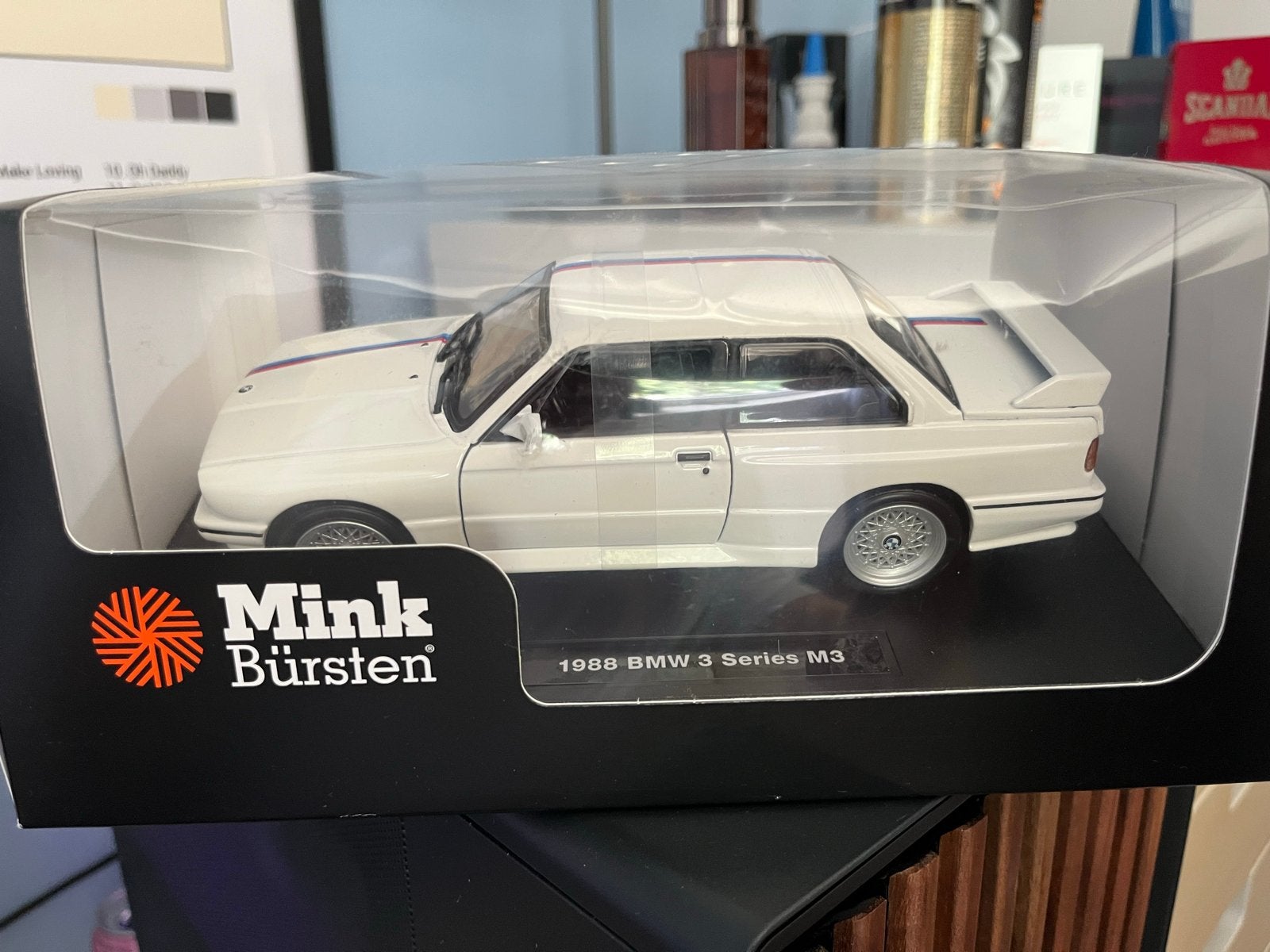 Mink Bürsten 1988 BMW 3 Serie M3 Modelauto, Hobby en Vrije tijd, Ophalen, Nieuw, Auto, Overige merken