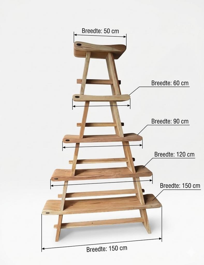 Suar houten bankjes in diverse maten, Ophalen of Verzenden, Nieuw, Minder dan 75 cm, Minder dan 150 cm