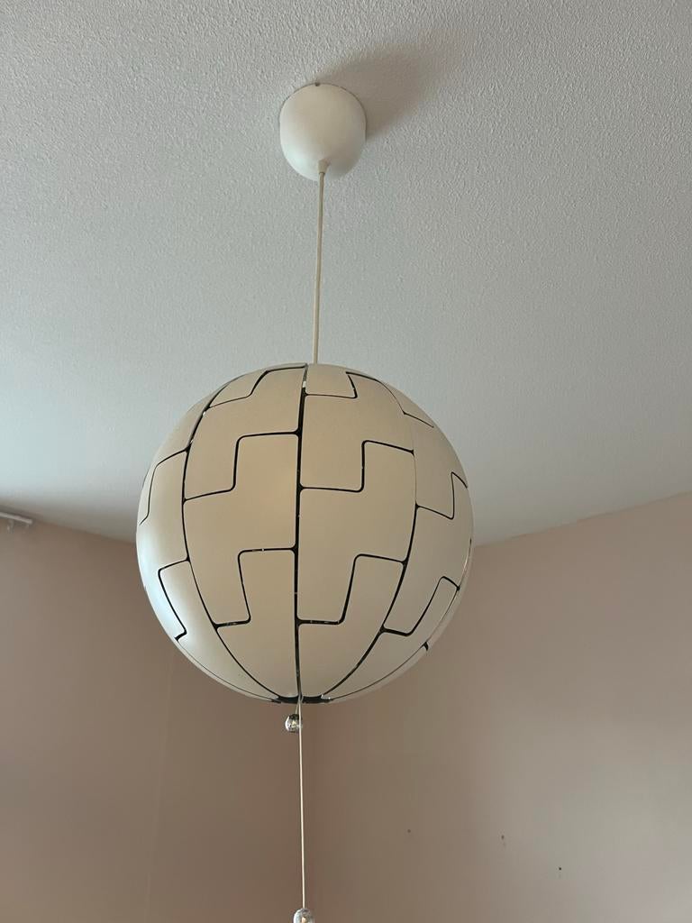 IKEA PS 2014 Hanglamp - Wit met Zilver, Huis en Inrichting, Lampen | Hanglampen, Ophalen, Zo goed als nieuw, Metaal, 50 tot 75 cm