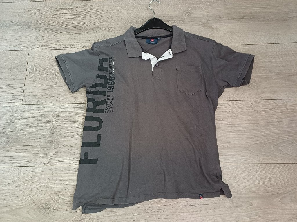 donkergrijs polo Nielsson mt XL, Kleding | Heren, Polo's, Maat 56/58 (XL), Grijs, Gedragen, Nielsson