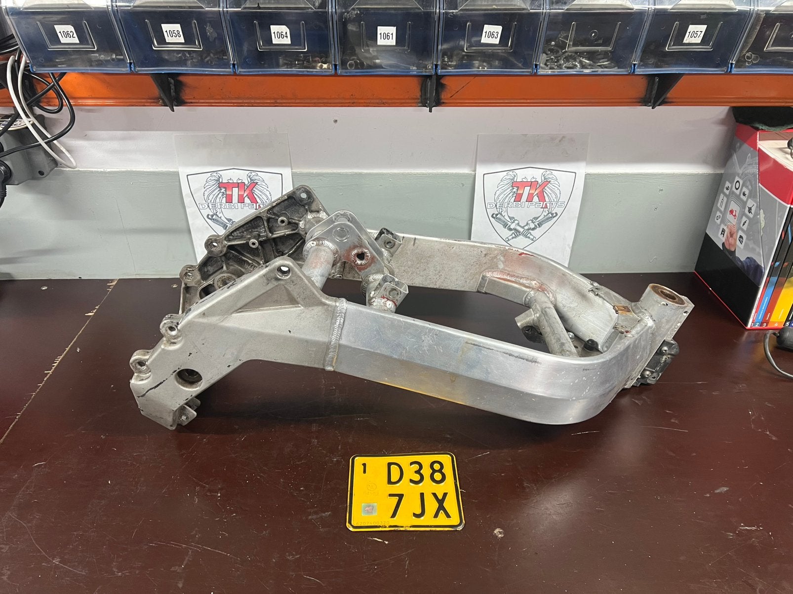 Aprilia rs 50 2009 frame met kenteken, Ophalen, Frame, Gebruikt, Aprilia