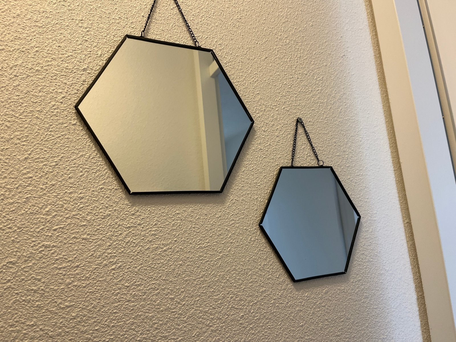 Set van 2 spiegeltjes, Minder dan 50 cm, Ophalen of Verzenden, Zo goed als nieuw, Minder dan 100 cm