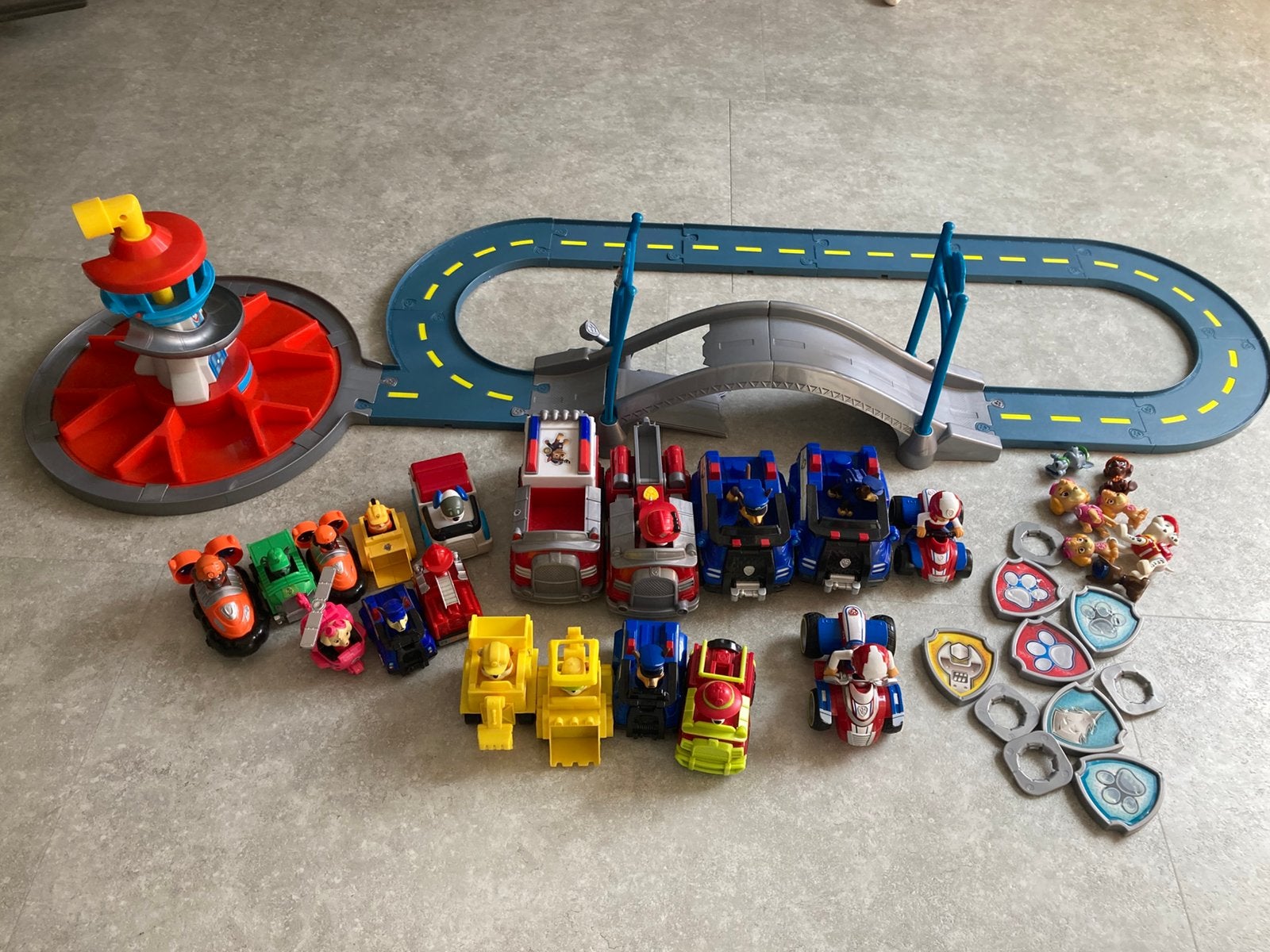 Autoweg Paw Patrol set, Ophalen of Verzenden, Gebruikt