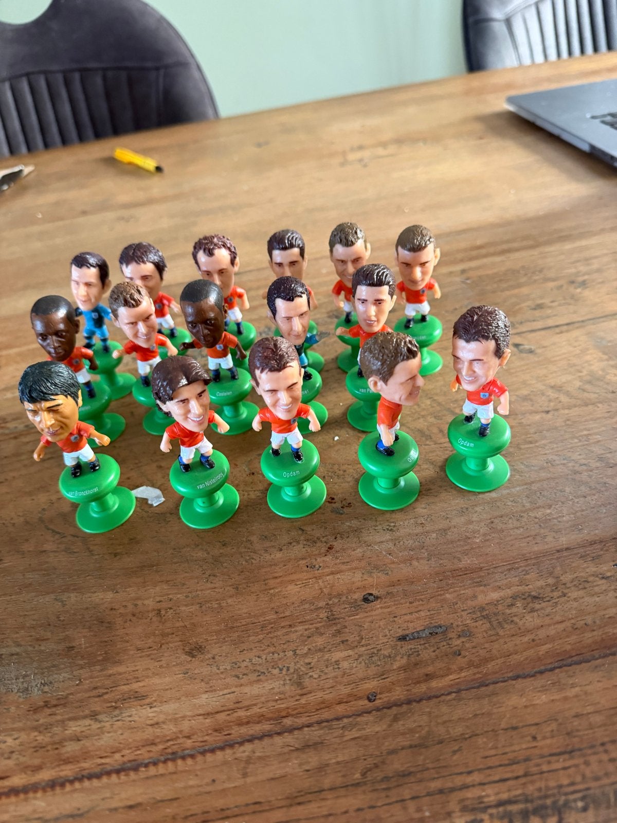 Voetbalpoppetjes- Diverse spelers, Ophalen of Verzenden, Gebruikt, Overige sporten, Beeldje of Poppetje