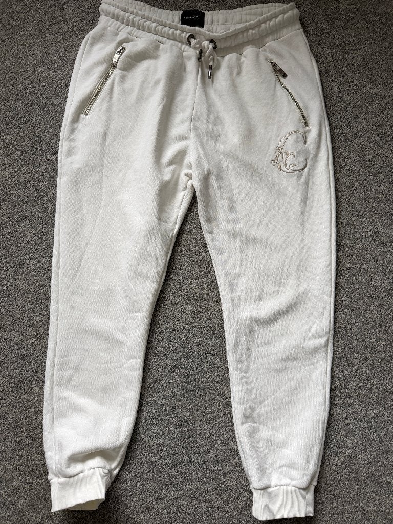 Carlo Colucci de amicis jogging broek zgan, Maat 52/54 (L), Wit, Ophalen of Verzenden, Zo goed als nieuw