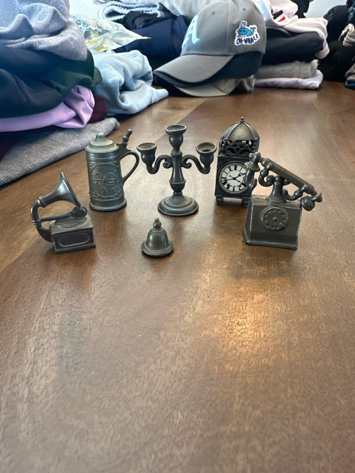 Set van 6 metalen miniaturen - Decoratieve verzameling, Ophalen of Verzenden