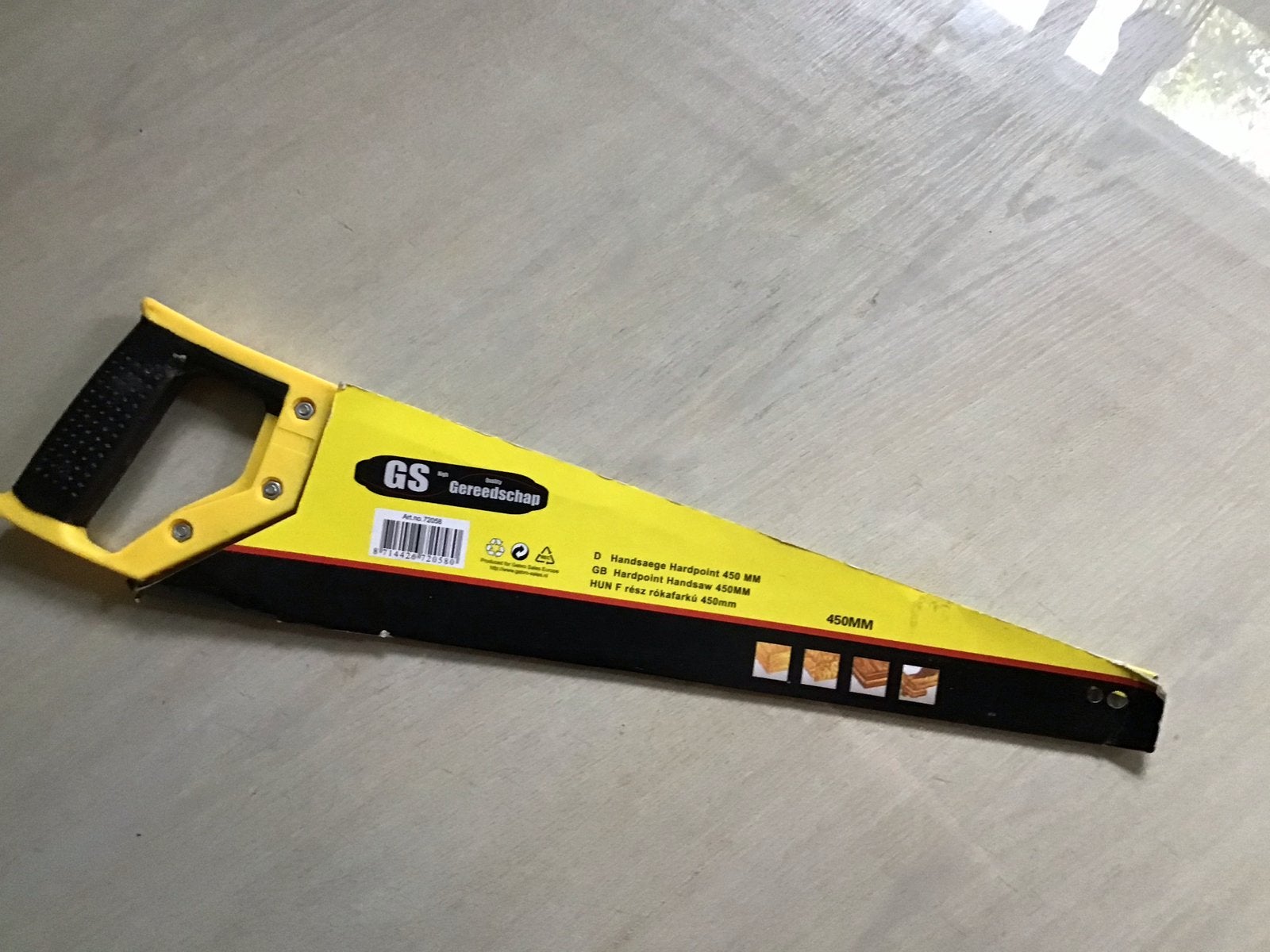 GS Gereedschap Handzaag Hardpoint 450MM - nieuw, Tuin en Terras, Ophalen of Verzenden, Nieuw, Handzaag