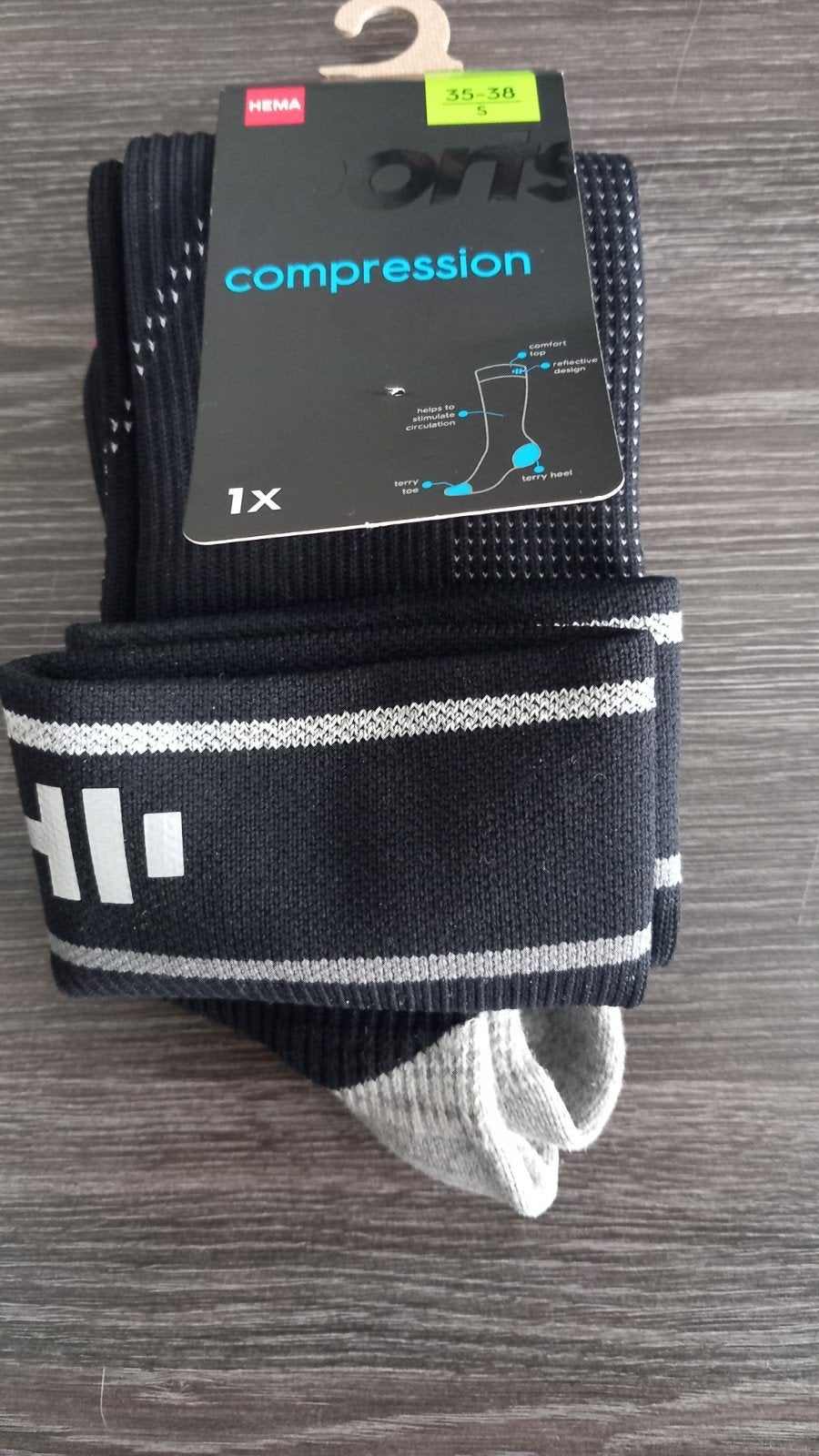 NIEUW!! HEMA* COMPRESSIE KOUSEN MAAT:S (38/38), Kleding | Dames, Sokken en Kousen, Sokken en Kniesokken, Maat 35 t/m 38, Nieuw