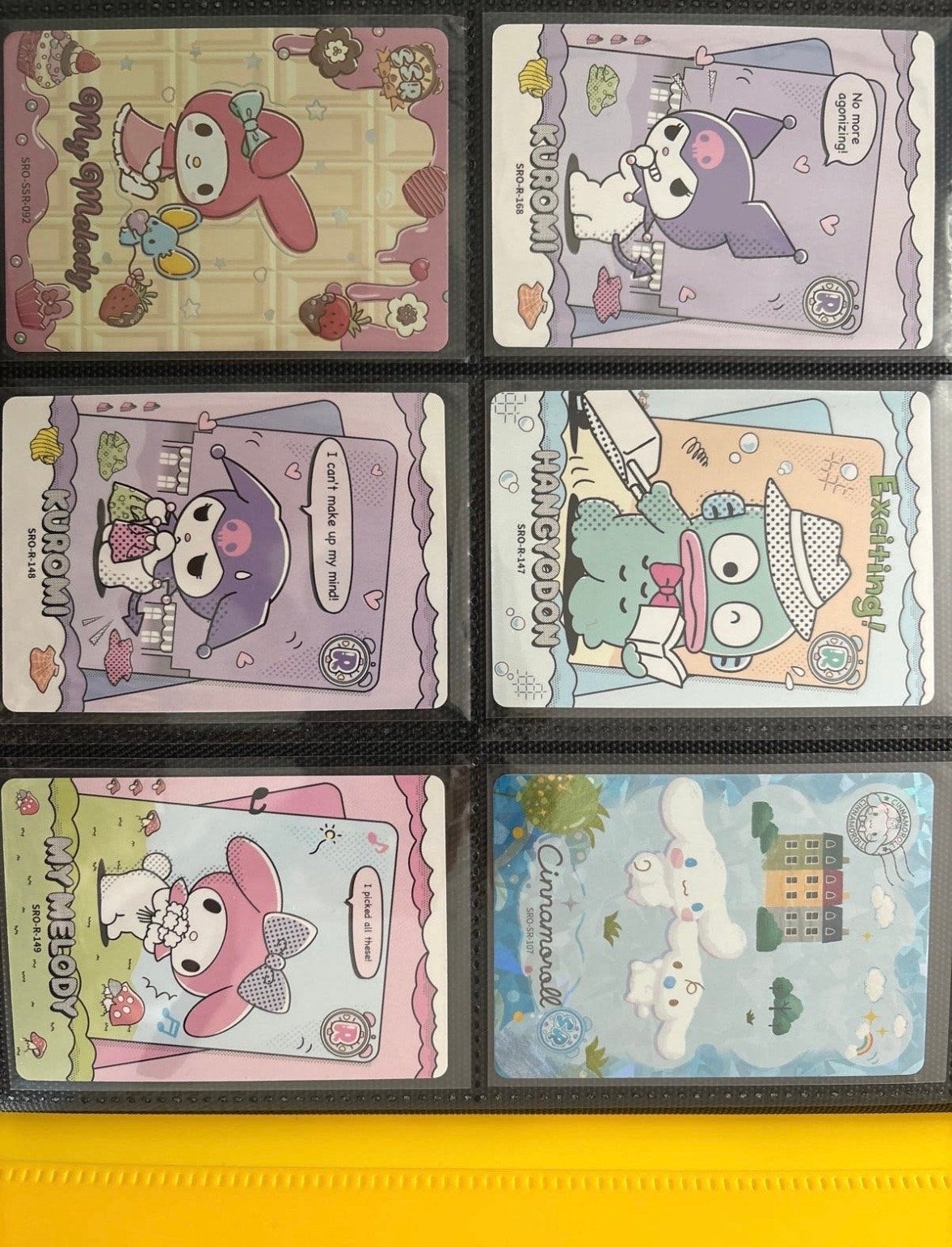 Sanrio Trading Cards - My Melody, Kuromi, Hangyodon, Cinnamo, Ophalen, Zo goed als nieuw, Speelkaart(en)