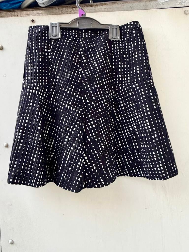 Laurèl geplooide rok zwart wit maat 38, Kleding | Dames, Maat 38/40 (M), Zwart, Ophalen of Verzenden, Zo goed als nieuw