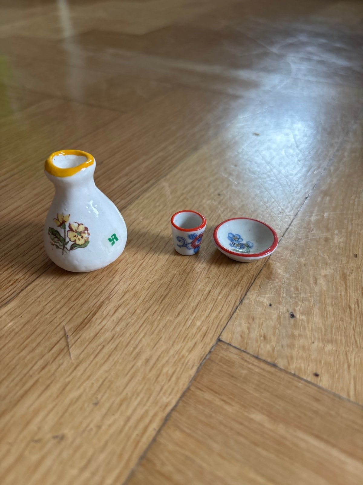 Vintage Yves Rocher porseleinen miniaturen set - Jaren 80/90, Ophalen of Verzenden